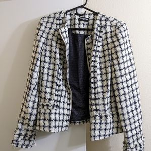 Karl Lagerfeld Jacket Size 12 Black and White